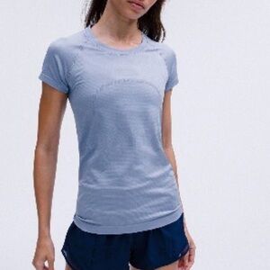 🍋Lululemon Swiftly Tech 2.0 Short Sleeve Shirt Hip Length - blue - size 10
